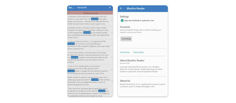 bluefire reader aplikace