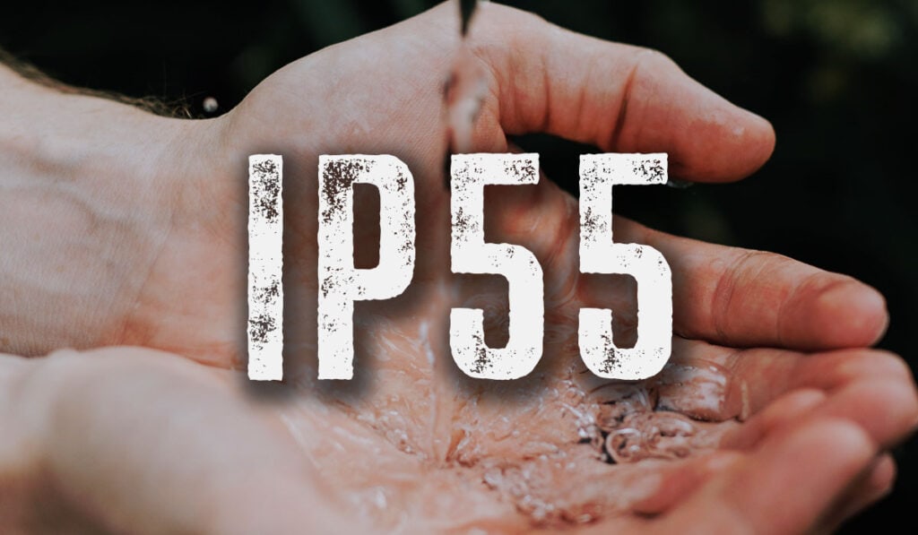 stupeň krytí IP55