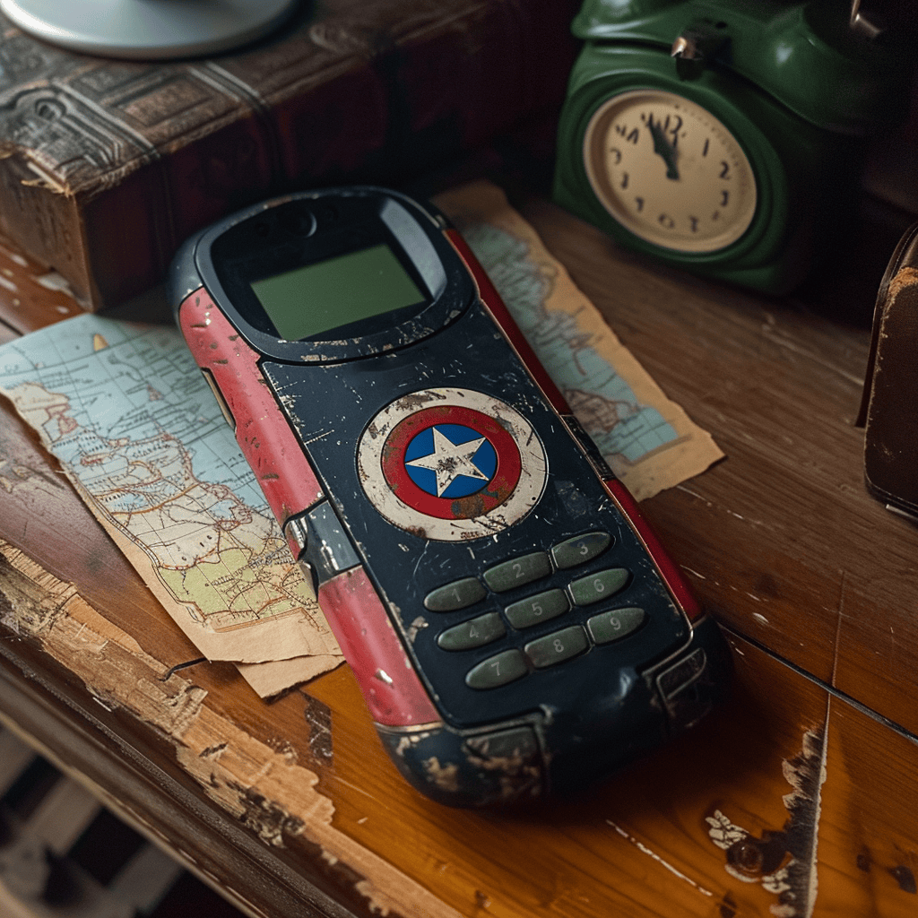 mobilní telefon captain america