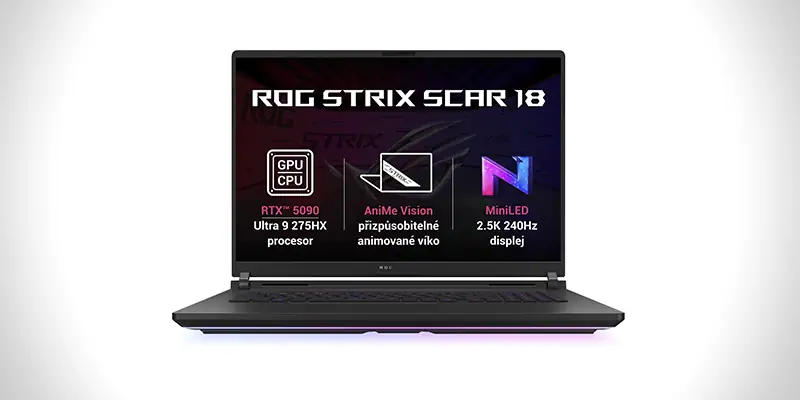 Nejvýkonnější herní notebook ASUS ROG Strix SCAR 18 G835LX